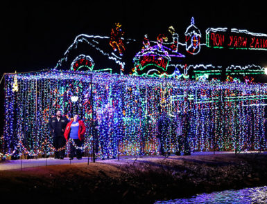 Walk or drive through Yukon's Christmas lights.
