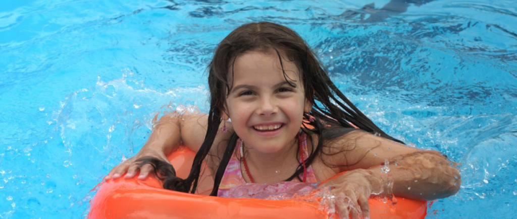 Child swimming