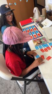 A student practing good study habits